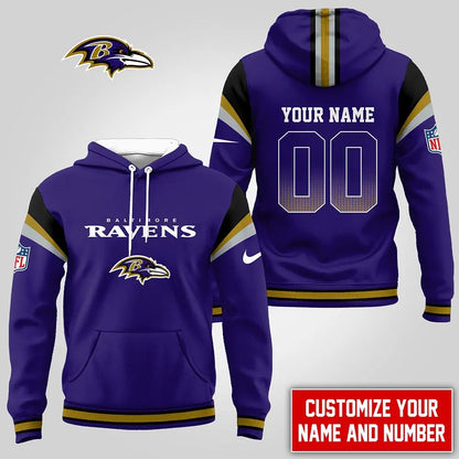 LIMITED EDITION - NEW CUSTOMIZED NFL28 BTR BALTIMORE RAVENS UNISEX T-SHIRT, POLO, HOODIE & JACKETS
