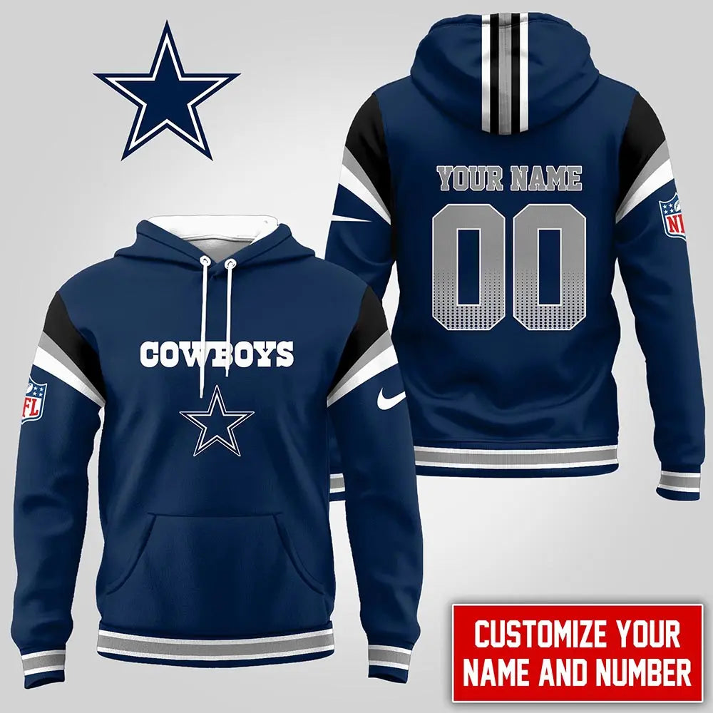 LIMITED EDITION - NEW CUSTOMIZED NFL21 DCB DALLAS COWBOYS UNISEX T-SHIRT, POLO, HOODIE & JACKETS