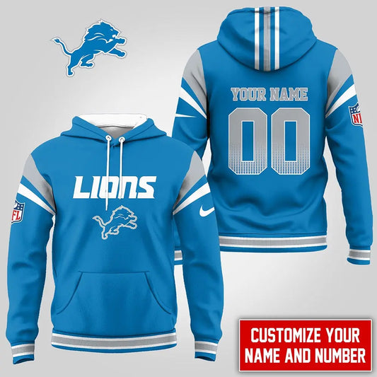 LIMITED EDITION - NEW CUSTOMIZED NFL04 DTL DETROIT LIONS UNISEX T-SHIRT, POLO, HOODIE & JACKETS