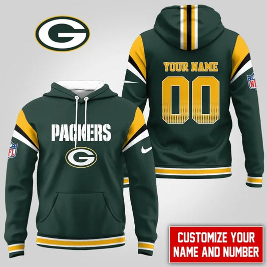 LIMITED EDITION - NEW CUSTOMIZED NFL08 GBP GREEN BAY PACKERS UNISEX T-SHIRT, POLO, HOODIE & JACKETS
