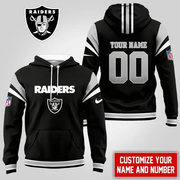 LIMITED EDITION - NEW CUSTOMIZED NFL07 LVR LAS VEGAS RAIDERS UNISEX T-SHIRT, POLO, HOODIE & JACKETS