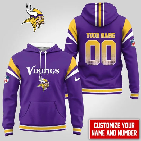 LIMITED EDITION - NEW CUSTOMIZED NFL05 MVK MINNESOTA VIKINGS UNISEX T-SHIRT, POLO, HOODIE & JACKETS