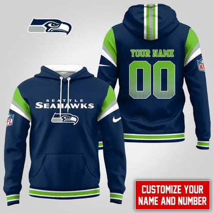 LIMITED EDITION - NEW CUSTOMIZED NFL06 SSH SEATTLE SEAHAWKS UNISEX T-SHIRT, POLO, HOODIE & JACKETS