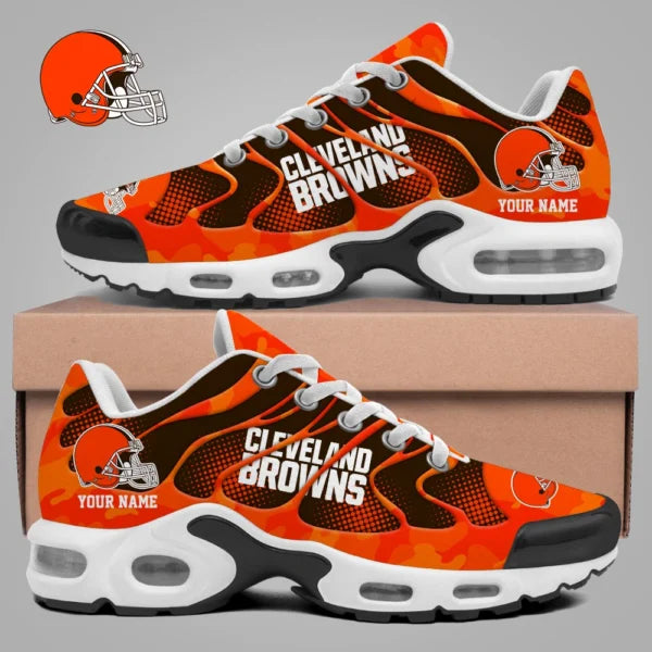 LIMITED EDITION - NEW CUSTOMIZED NFL29 CLB CLEVELAND BROWNS UNISEX AIR MAX PLUS SNEAKERS
