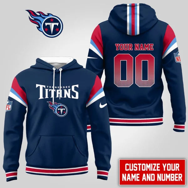 LIMITED EDITION - NEW CUSTOMIZED NFL31 TST TENNESSEE TITANS UNISEX T-SHIRT, POLO, HOODIE & JACKETS