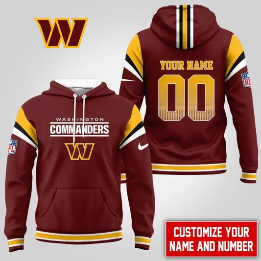 LIMITED EDITION - NEW CUSTOMIZED NFL12 WTC WASHINGTON COMMANDERS UNISEX T-SHIRT, POLO, HOODIE & JACKETS