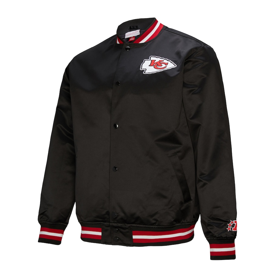 LIMITED EDITION - NEW PREMIUM NFL01 KCC KANSAS CITY CHIEFS SATIN VARSITY JACKET