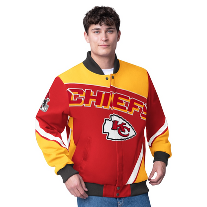 LIMITED EDITION - NEW PREMIUM NFL01 KCC KANSAS CITY CHIEFS SATIN VARSITY JACKET