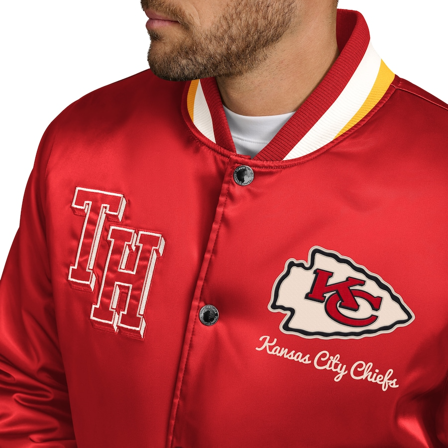 LIMITED EDITION - NEW PREMIUM NFL01 KCC KANSAS CITY CHIEFS SATIN VARSITY JACKET