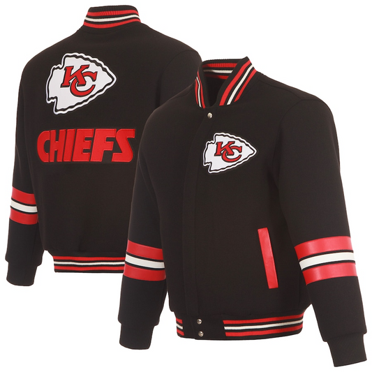 LIMITED EDITION - NEW PREMIUM NFL01 KCC KANSAS CITY CHIEFS SATIN VARSITY JACKET