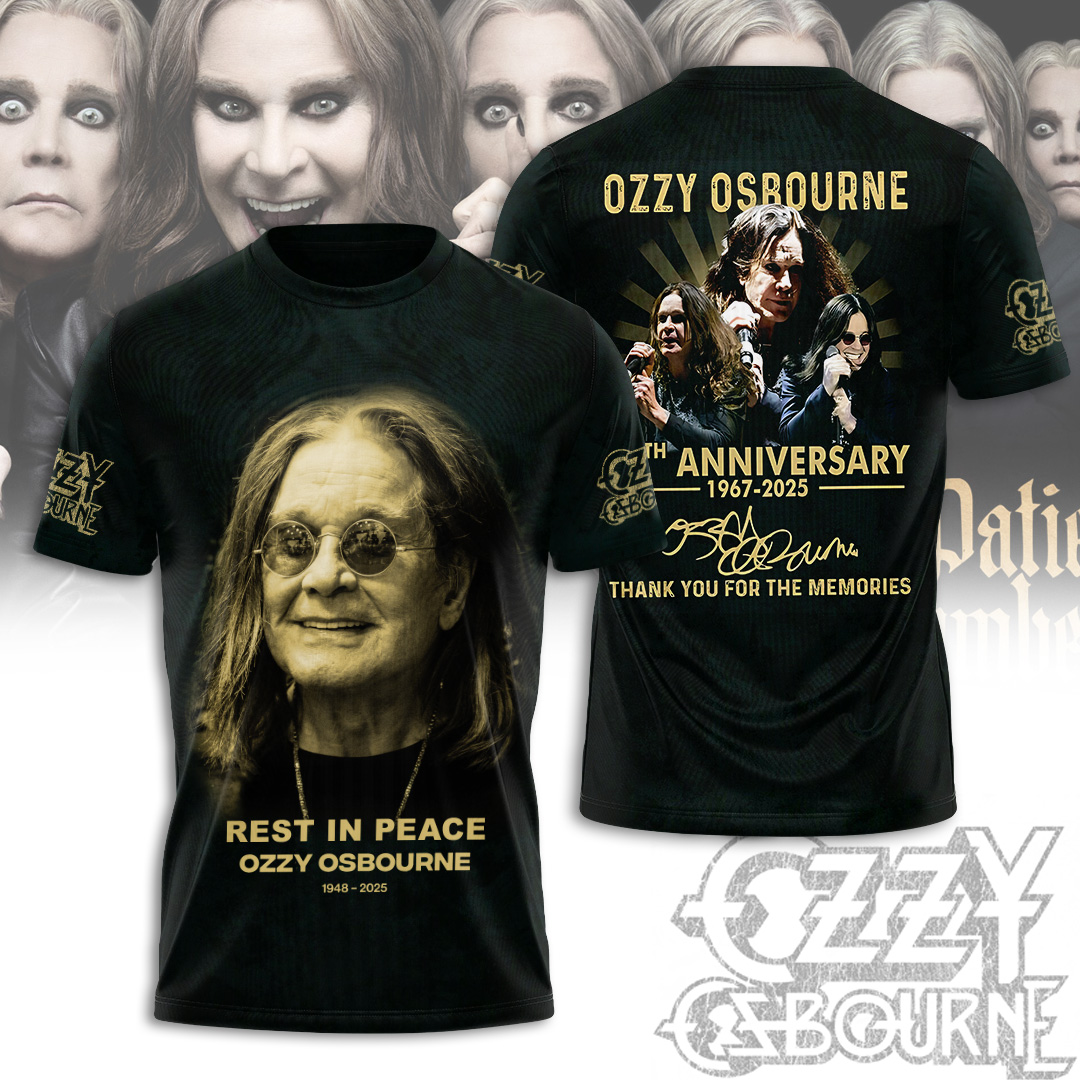 NEW PREMIUM BLACK SABBATH x OZZY OSBOURNE UNISEX SHIRT