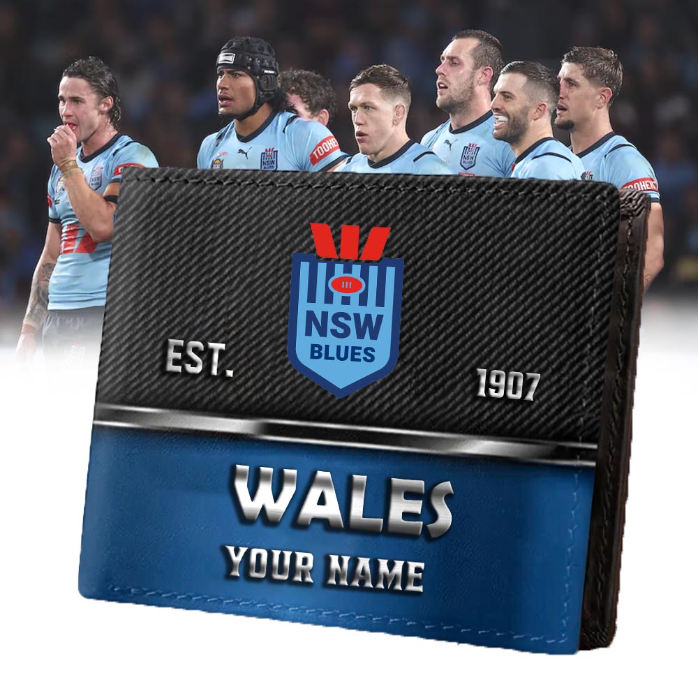 LIMITED EDITION - NEW 19 NSW CUSTOMIZED MEN'S 3D PRINTED WALLET