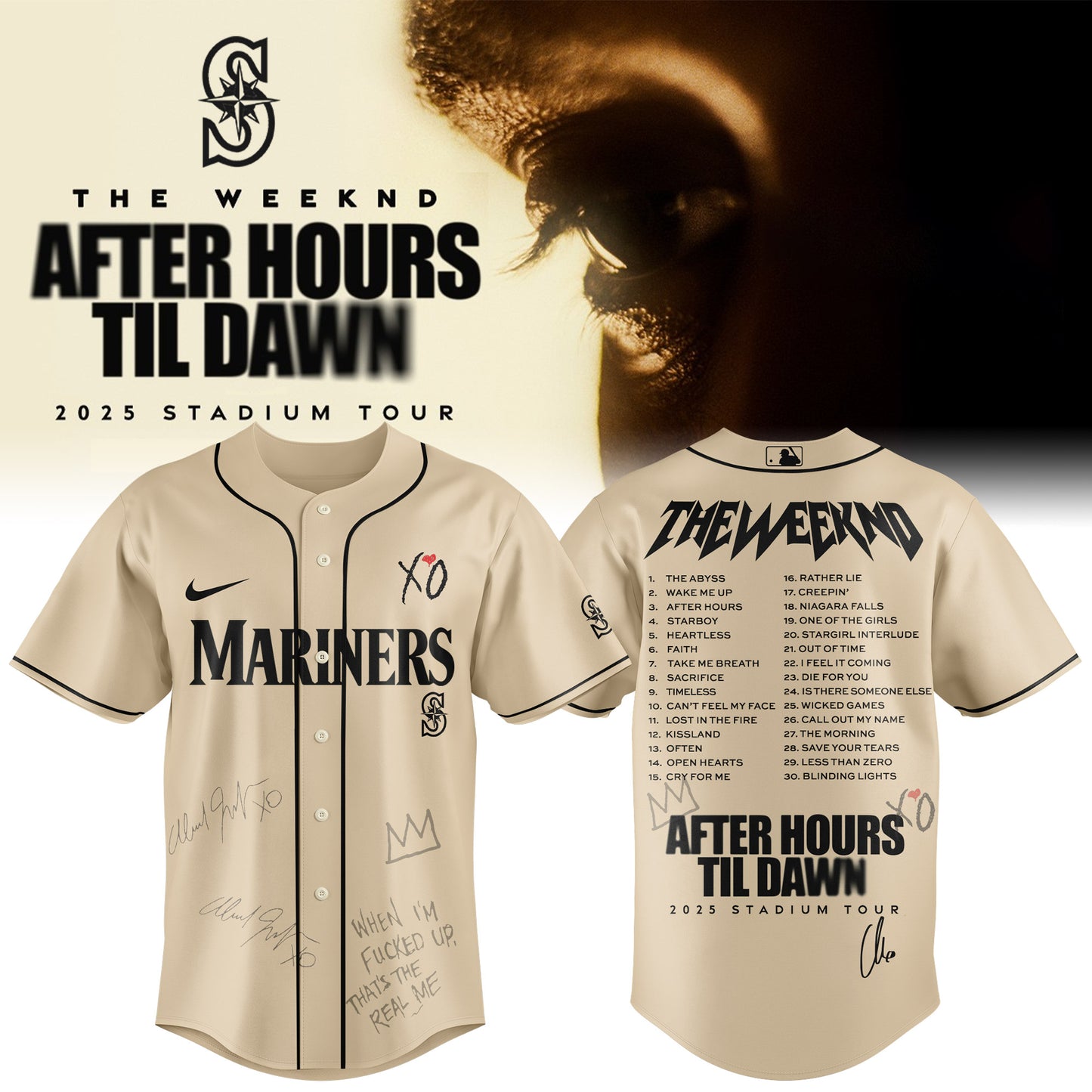 SEA x The Weeknd After Hours Til Dawn Jersey Limited Edition