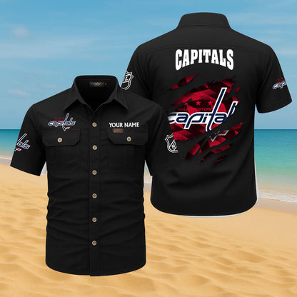 LIMITED EDITION - NEW CUSTOMIZED NHL10 WCP WASHINGTON CAPITALS CARGO SHIRT