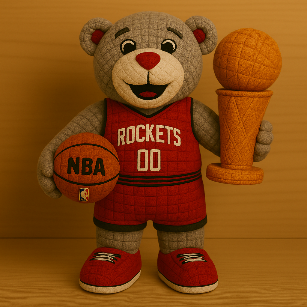 Limited Edition - NBA 07 HR Houston Rockets Handmade Crochet