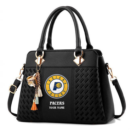 LIMITED EDITION - NEW CUSTOMIZED NBA06 IP INDIANA PACERS WOMEN'S HANDBAGS MULTICOLOR