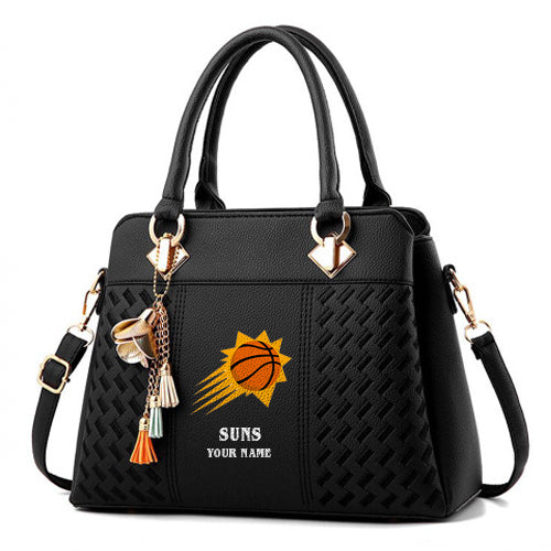 LIMITED EDITION - NEW CUSTOMIZED NBA21 PS PHOENIX SUNS WOMEN'S HANDBAGS MULTICOLOR