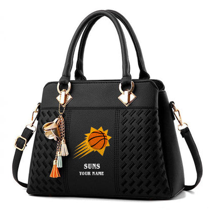 LIMITED EDITION - NEW CUSTOMIZED NBA21 PS PHOENIX SUNS WOMEN'S HANDBAGS MULTICOLOR