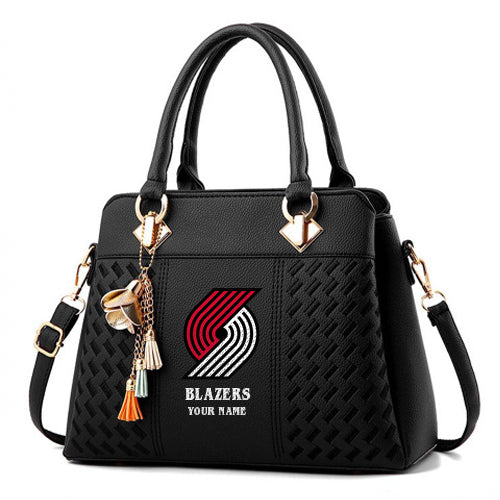 LIMITED EDITION - NEW CUSTOMIZED NBA22 PT PORTLAND TRAIL BLAZERS WOMEN'S HANDBAGS MULTICOLOR