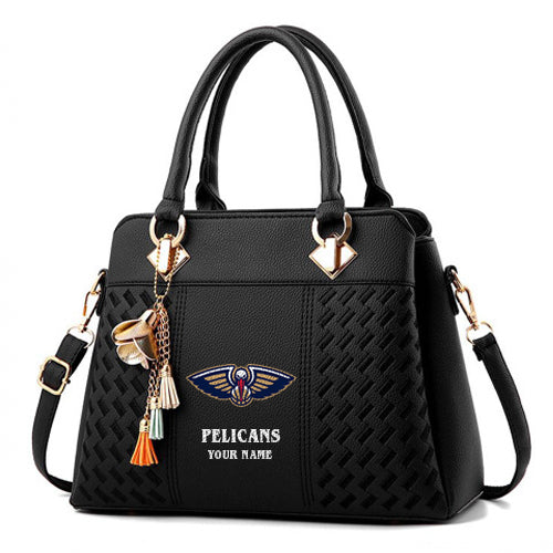LIMITED EDITION - NEW CUSTOMIZED NBA30 NO NEW ORLEANS PELICANS WOMEN'S HANDBAGS MULTICOLOR