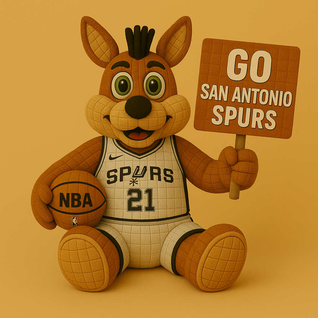 Limited Edition - NBA 23 SAS San Antonio Spurs Handmade Crochet