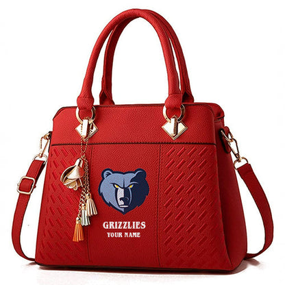 LIMITED EDITION - NEW CUSTOMIZED NBA13 MG MEMPHIS GRIZZLIES WOMEN'S HANDBAGS MULTICOLOR