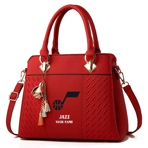 LIMITED EDITION - NEW CUSTOMIZED NBA29 UJ UTAH JAZZ WOMEN'S HANDBAGS MULTICOLOR