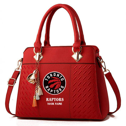 LIMITED EDITION - NEW CUSTOMIZED NBA24 TR TORONTO RAPTORS WOMEN'S HANDBAGS MULTICOLOR