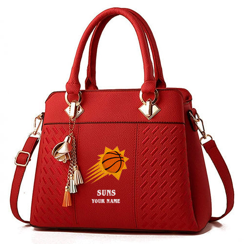 LIMITED EDITION - NEW CUSTOMIZED NBA21 PS PHOENIX SUNS WOMEN'S HANDBAGS MULTICOLOR