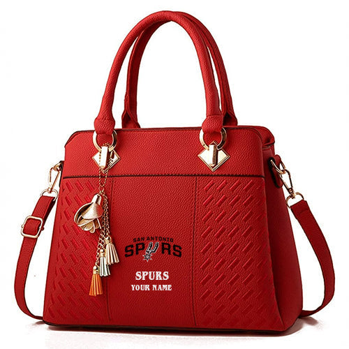 LIMITED EDITION - NEW CUSTOMIZED NBA23 SA SAN ANTONIO SPURS WOMEN'S HANDBAGS MULTICOLOR