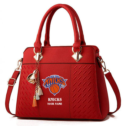 LIMITED EDITION - NEW CUSTOMIZED NBA04 NY NEW YORK KNICKS WOMEN'S HANDBAGS MULTICOLOR