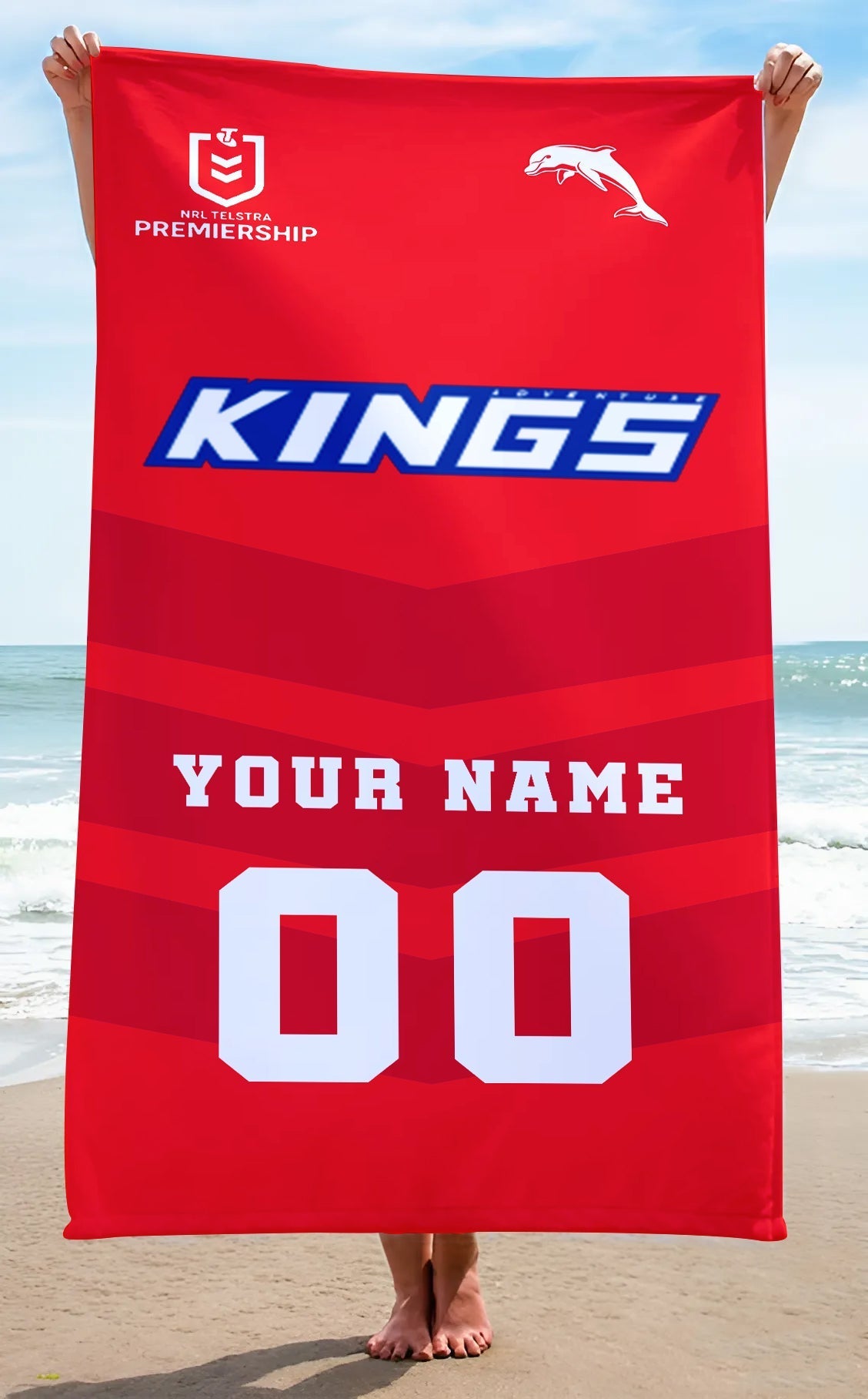 LIMITED EDITION - NEW 17 DPS PERSONALIZED BEACH TOWEL GIFT FOR FANS