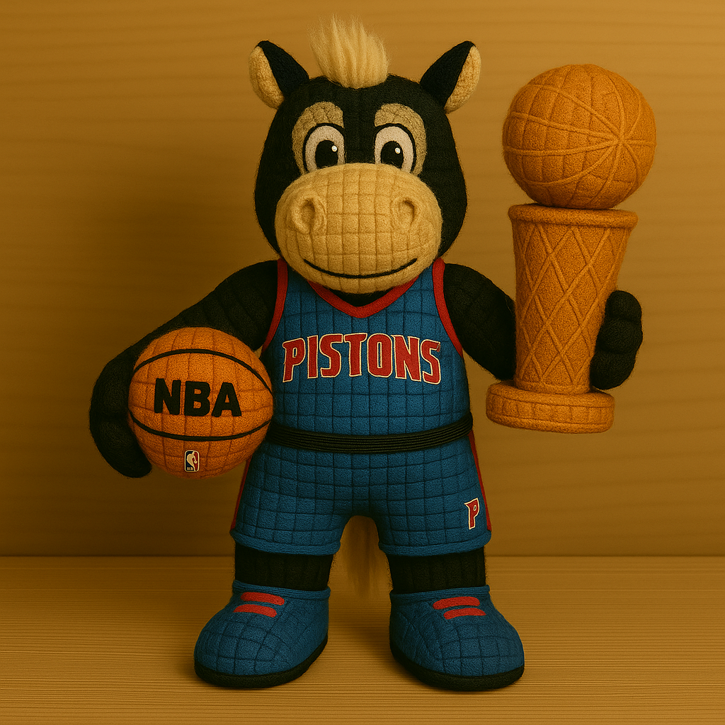 Limited Edition - NBA 14 DP Detroit Pistons Handmade Crochet