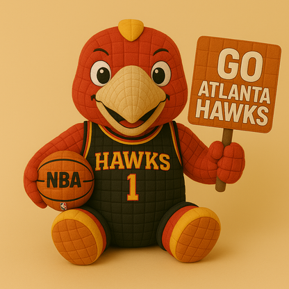 Limited Edition - NBA 17 AH Atlanta Hawks Handmade Crochet