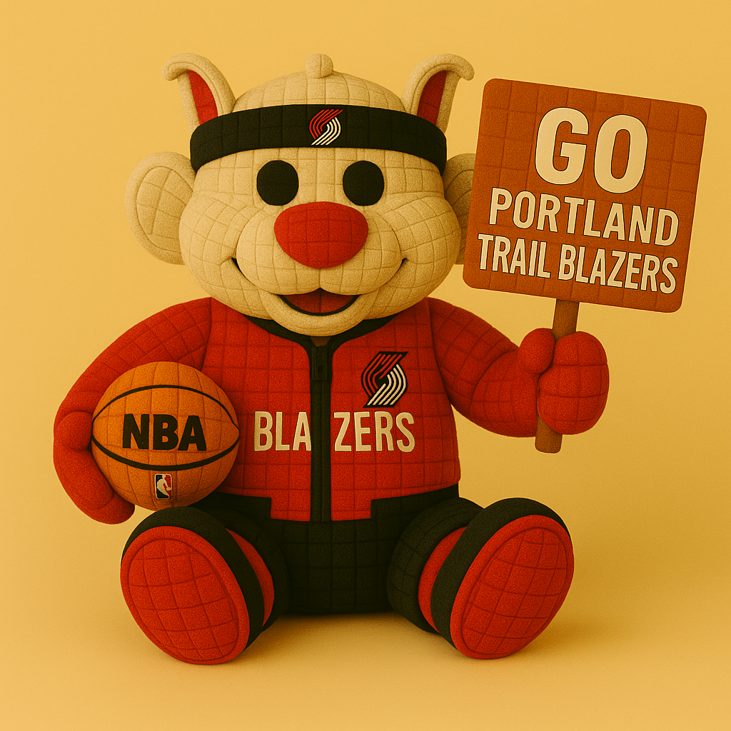 Limited Edition - NBA 22 PTB Portland Trail Blazers Handmade Crochet