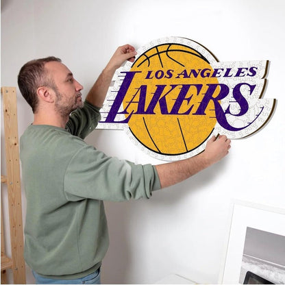 LIMITED EDITION - NEW CUSTOMIZED NBA09 LL LOS ANGELES LAKERS WOODEN PUZZLE