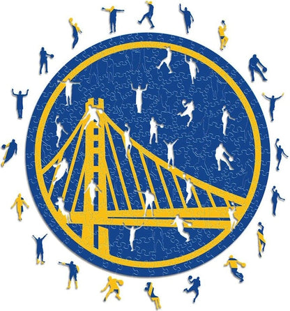 LIMITED EDITION - NEW CUSTOMIZED NBA12 GS GOLDEN STATE WARRIORS WOODEN PUZZLE