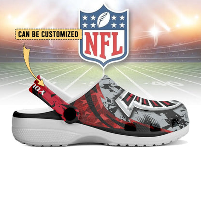 LIMITED EDITION - NEW CUSTOMIZED NFL18 ATF ATLANTA FALCONS CLOGS SHOES