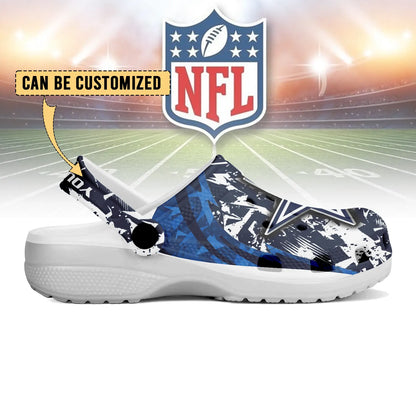LIMITED EDITION - NEW CUSTOMIZED NFL21 DCB DALLAS COWBOYS CLOGS SHOES