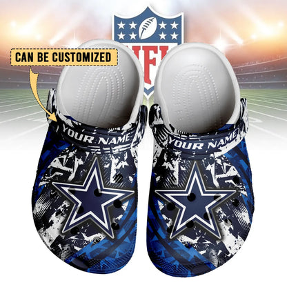 LIMITED EDITION - NEW CUSTOMIZED NFL21 DCB DALLAS COWBOYS CLOGS SHOES