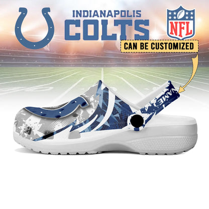 LIMITED EDITION - NEW CUSTOMIZED NFL17 IDC INDIANAPOLIS COLTS CLOGS SHOES