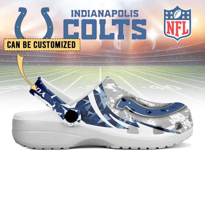 LIMITED EDITION - NEW CUSTOMIZED NFL17 IDC INDIANAPOLIS COLTS CLOGS SHOES