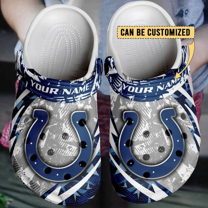 LIMITED EDITION - NEW CUSTOMIZED NFL17 IDC INDIANAPOLIS COLTS CLOGS SHOES