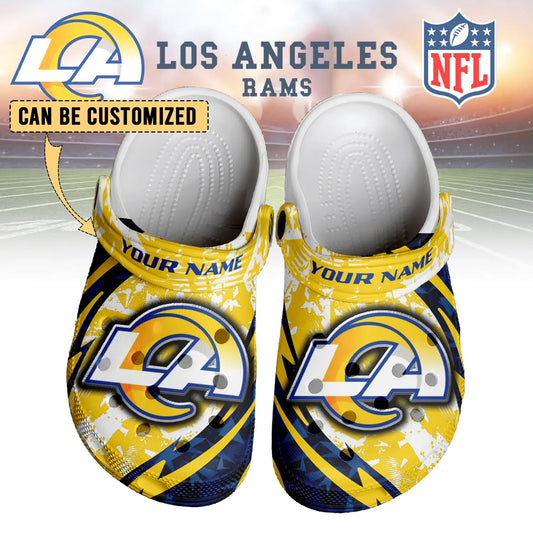 LIMITED EDITION - NEW CUSTOMIZED NFL22 LAR LOS ANGELES RAMS CLOGS SHOES