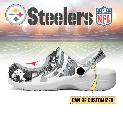 LIMITED EDITION - NEW CUSTOMIZED NFL14 PSB PITTSBURGH STEELERS CLOGS SHOES