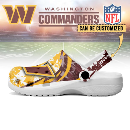 LIMITED EDITION - NEW CUSTOMIZED NFL12 WTC WASHINGTON COMMANDERS CLOGS SHOES