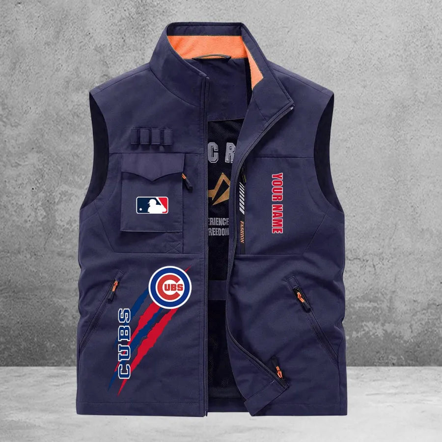 LIMITED EDITION - NEW CUSTOMIZED MLB04 CCS CHICAGO CUBS SLEEVELESS VEST