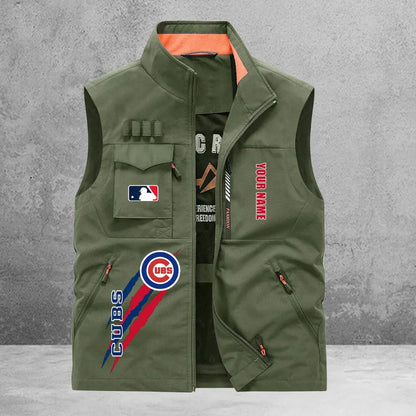 LIMITED EDITION - NEW CUSTOMIZED MLB04 CCS CHICAGO CUBS SLEEVELESS VEST
