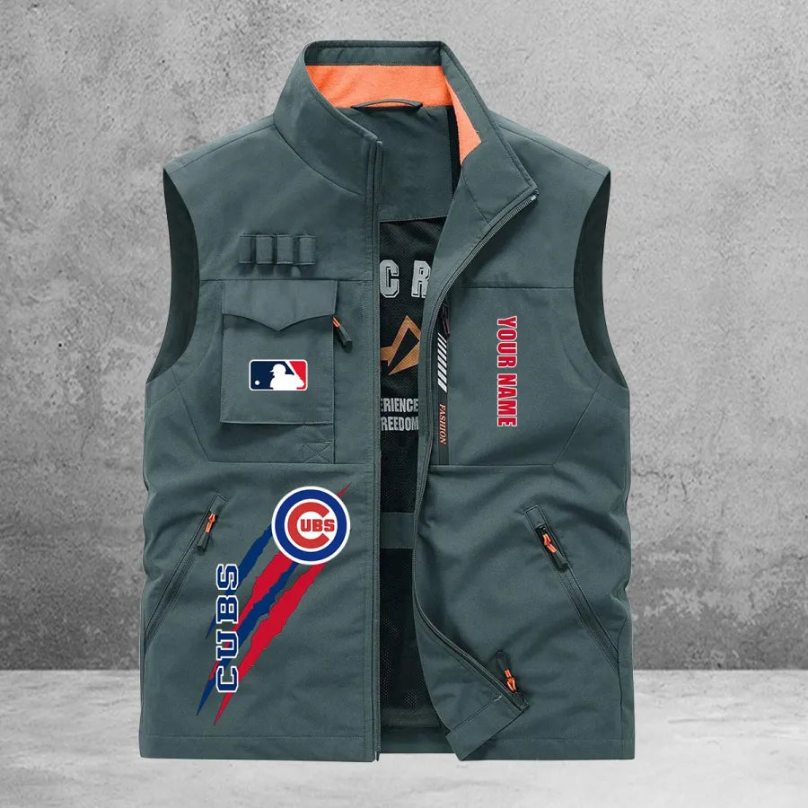 LIMITED EDITION - NEW CUSTOMIZED MLB04 CCS CHICAGO CUBS SLEEVELESS VEST