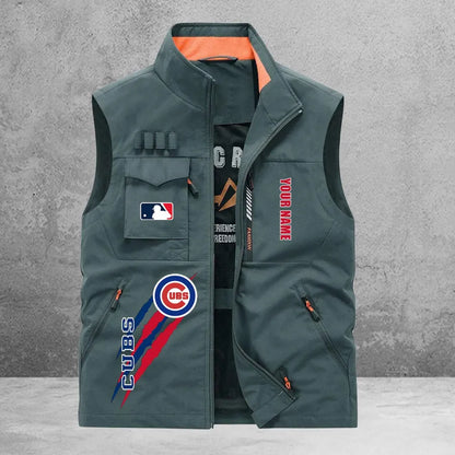 LIMITED EDITION - NEW CUSTOMIZED MLB04 CCS CHICAGO CUBS SLEEVELESS VEST